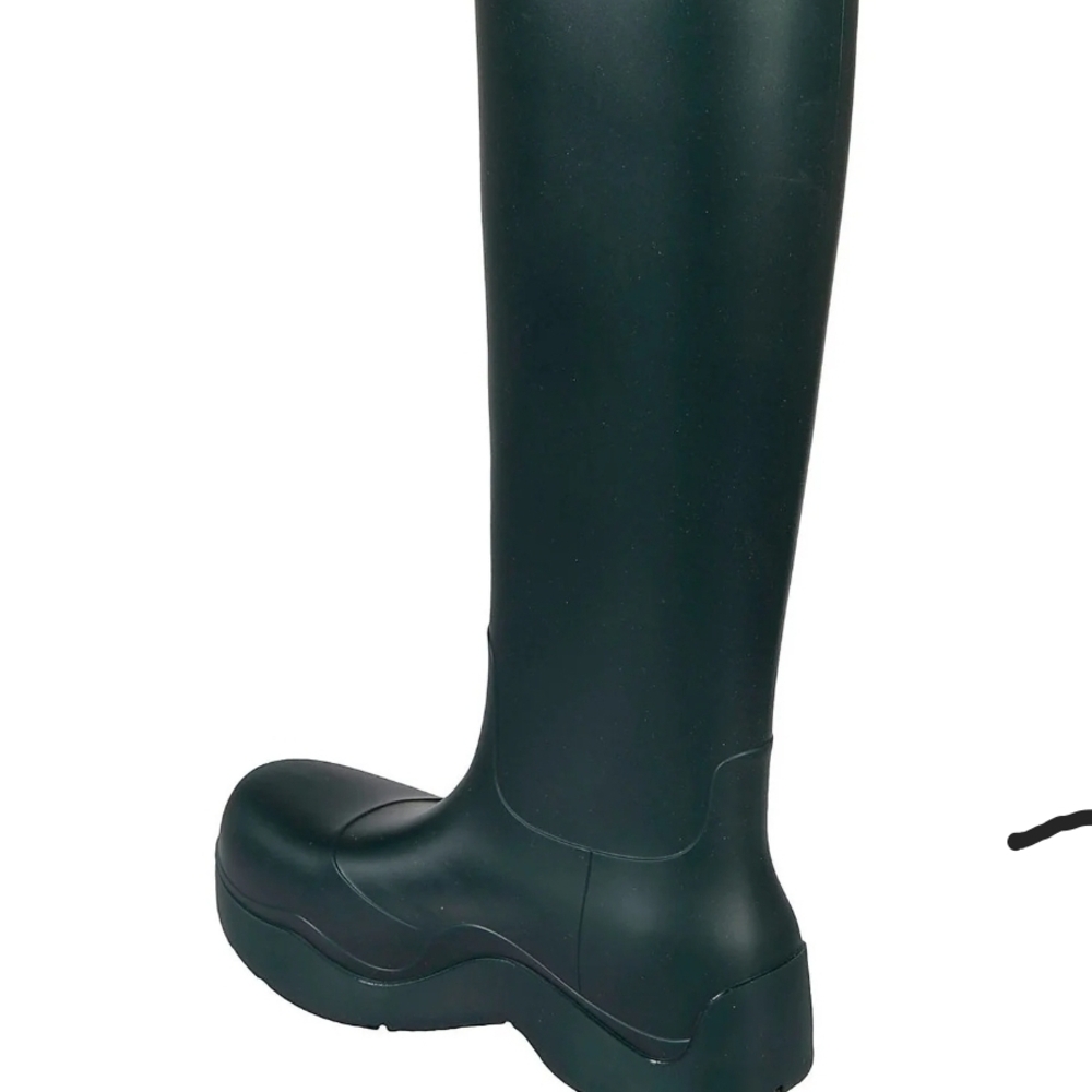 Bottega Veneta Green Tall Rain Boots